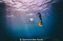 Into the Blue word Freedom is all the money!!!! by Epaminondas Pouris 